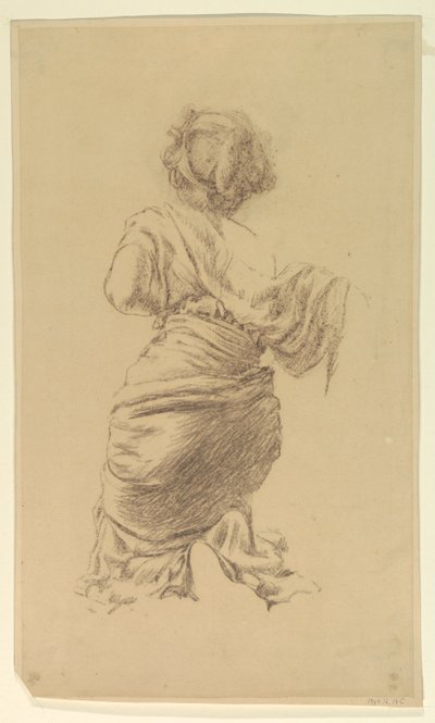 Study for a Kneeling Woman, "Vintage Festival," Mendelssohn Glee Club, New York, NY by Robert Frederick Blum