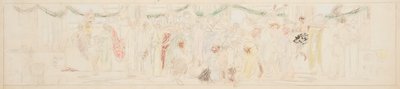 Study for a Procession, “Vintage Festival,” Mendelssohn Glee Club, New York, NY by Robert Frederick Blum