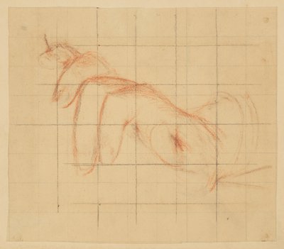 Study for left hand, "Vintage Festival," Mendelssohn Glee Club, New York, NY by Robert Frederick Blum
