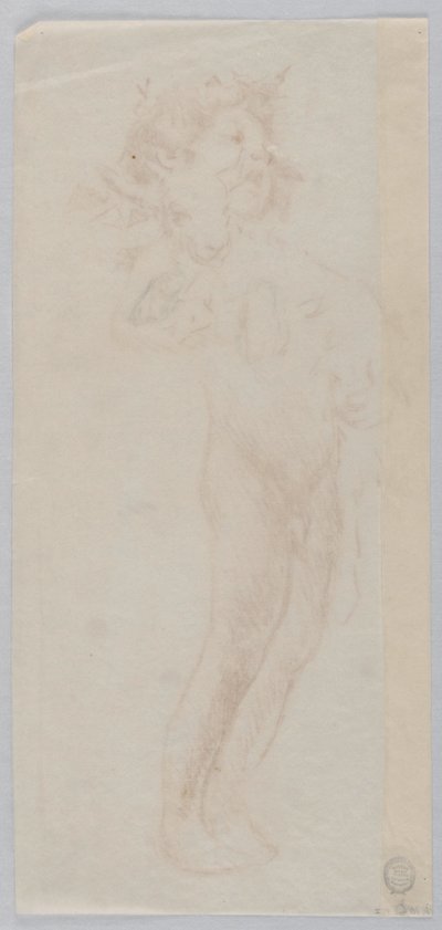 Study for Standing Boy with Kid, “Vintage Festival,” Mendelssohn Glee Club, New York, NY by Robert Frederick Blum