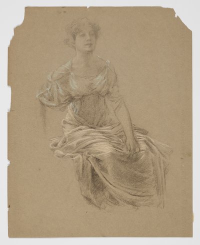 Study for Woman, “Vintage Festival,” Mendelssohn Glee Club, New York, NY by Robert Frederick Blum