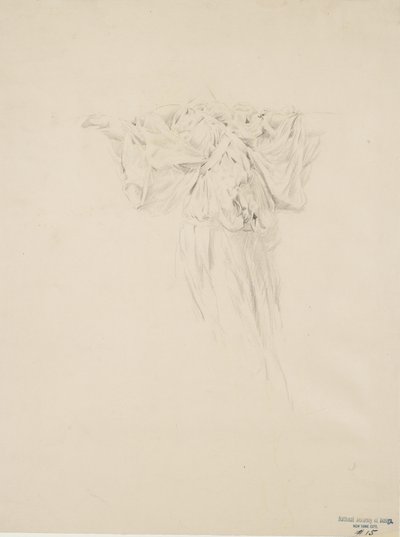 Study of Drapery for Moods to Music Mural by Robert Frederick Blum