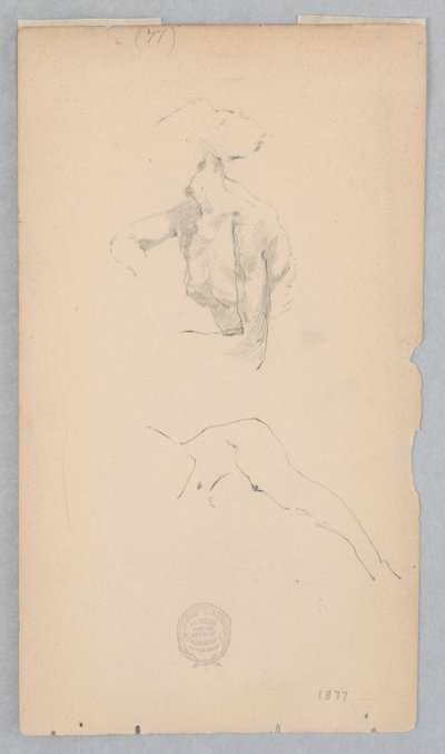 Two Studies after the Nude of a Woman by Robert Frederick Blum
