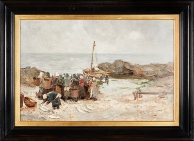 The Fishermen Return by Robert Gemmell Hutchison