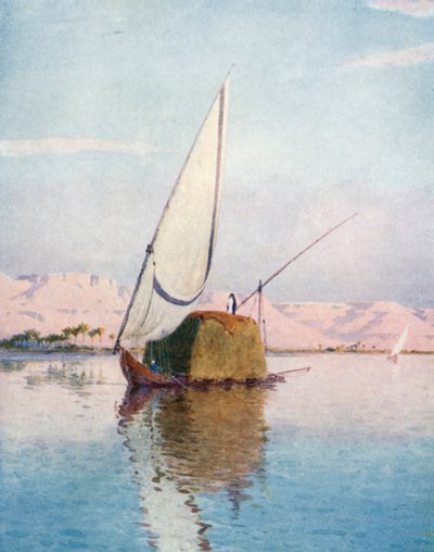 A Tibbin Boat on the Nile by Robert George Talbot Kelly