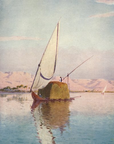 A Tibbin Boat on the Nile by Robert George Talbot Kelly