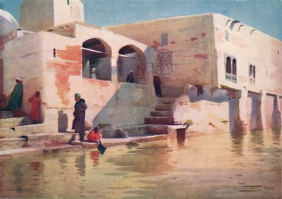 A Water-Side Mosque at Menzala by Robert George Talbot Kelly