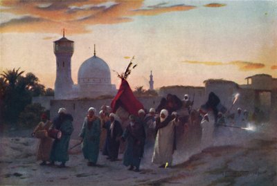 A Wedding Procession at Menzala: The Home-Coming of the Bride, 1880 by Robert George Talbot Kelly