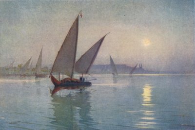 Moonlight on the Nile, near Cairo, c1880 by Robert George Talbot Kelly