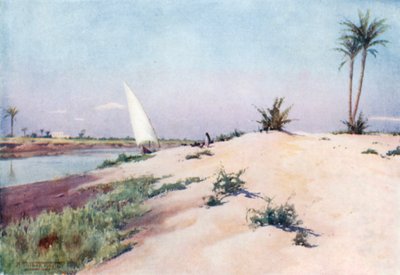 On the Ismailia Canal, Near Tel-el-Kebir by Robert George Talbot Kelly