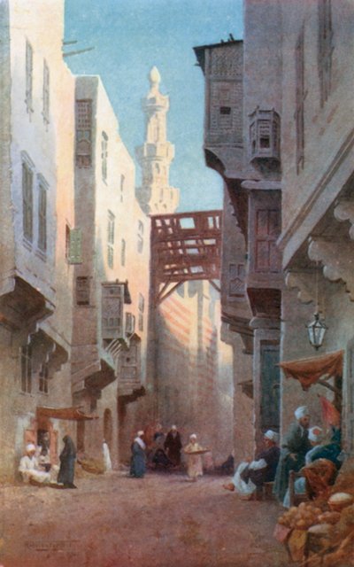 Sharia Bab-el-Wazir, Cairo by Robert George Talbot Kelly