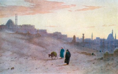 The Citadel and Cairo from the East by Robert George Talbot Kelly
