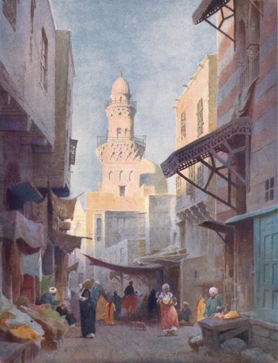 The Gamalieh and Mosque of the Sultan Babaas, Cairo by Robert George Talbot Kelly