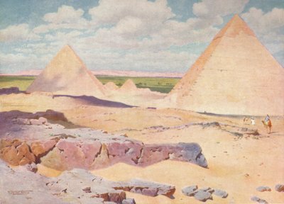 The Pyramids of Gizeh from the Desert, c1880, 1904 by Robert George Talbot Kelly