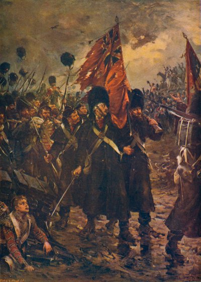 Saving the Colours: the Guards at the Battle of Inkerman by Robert Gibb