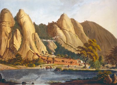 South View of Sewandroog, Illustration from Twelve Views of Mysore, the Country of Tippoo Sultan Engraved and Coloured by J.W. Edy by Robert H. Colebrooke