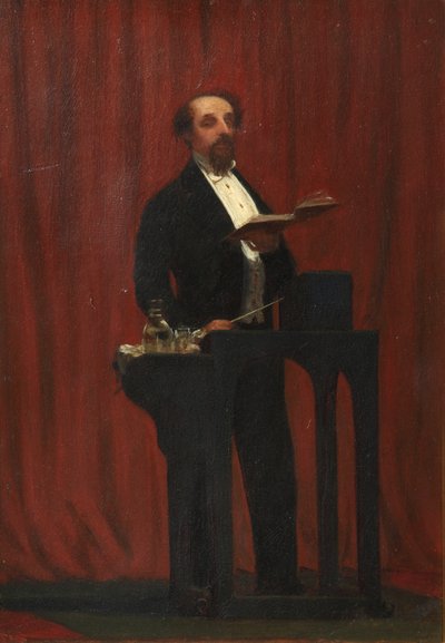 Charles Dickens Giving a Public Reading, 1858 by Robert Hannah