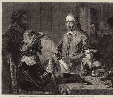 Harvey Demonstrating to Charles I His Theory of the Circulation of the Blood by Robert Hannah