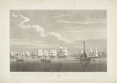 Departure of Twelve Dutch Merchant Ships from Portsmouth, 1833 by Robert Havell (II)