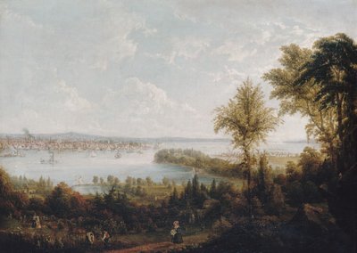View of the Bay and City of New York from Weehawken by Robert Havell