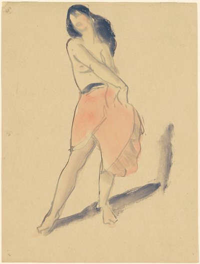 Dancer in a Red Skirt, No. 2 by Robert Henri
