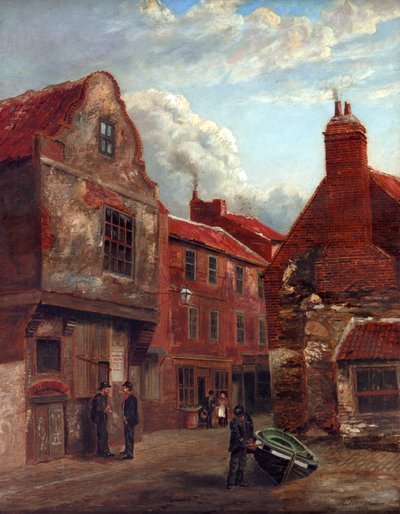 Old Shields, Wapping Street and Union Lane, 1896 by Robert Hodge