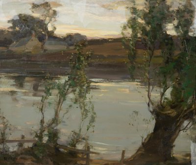 A Quiet Pool, Evening by Robert Hope