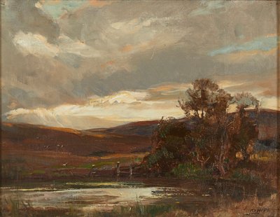 Evening On the Swire Road, Ettrick Bridge by Robert Hope