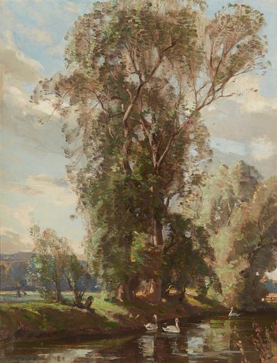 On the Knows Mill Lade, Prestonkirk by Robert Hope