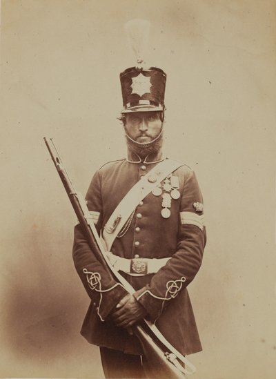 Colour-Sergeant John Paul, Royal Sappers and Miners by Robert Howlett