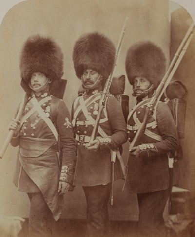 Pioneer Manners and Guardsmen Webster and Lemmen, Grenadier Guards by Robert Howlett