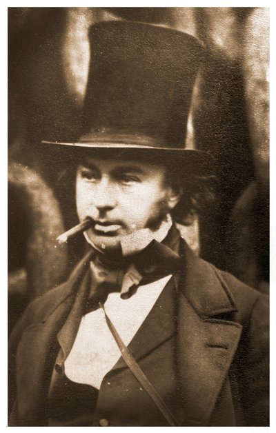 Portrait of Isambard Kingdom Brunel by the launching chains of the SS Great Eastern by Robert Howlett