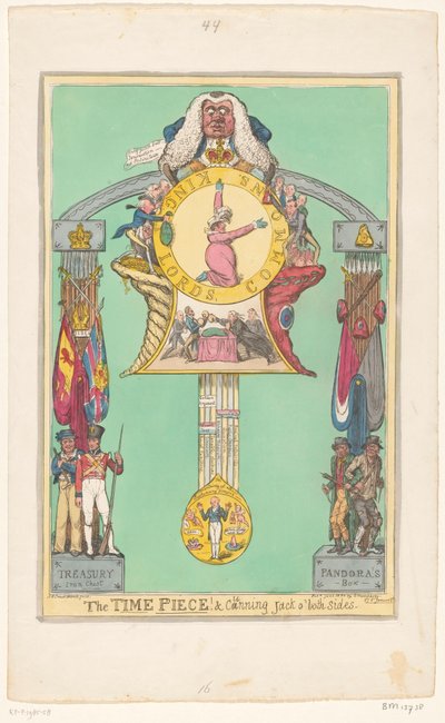 Clock with the Queen on the Dial, 1820 (The Time Piece! & Cunning Jack o
