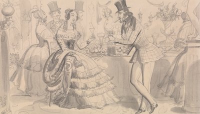 Public Refreshment in High Society by Robert Isaac Cruikshank