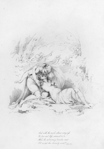 Anacreon, Ode XLI (engraving) by Robert Kerr (after) Porter