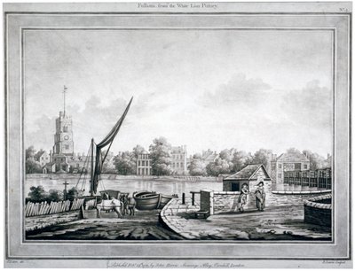 View of Fulham from the White Lion Inn, Putney, London by Robert Laurie