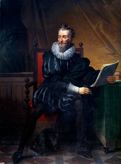 Full-Length Portrait of the French Poet Francois de Malherbe by Robert Lefevre