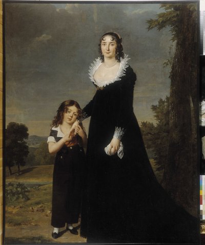 Portrait of a Mother with Her Son by Robert Lefevre