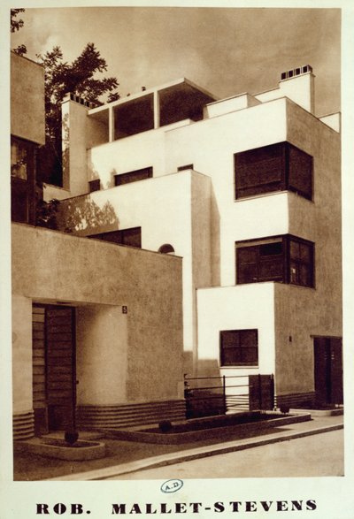 House on the Rue Mallet-Stevens, 16th Arrondissement in Paris by Robert Mallet Stevens