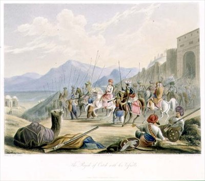 The Rajah of Cutch, Desal II with his Vassals, from Volume I of 