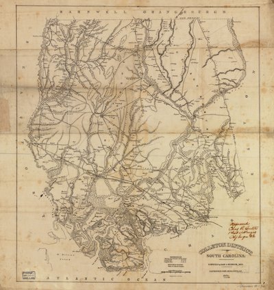 Colleton District, South Carolina by Robert Mills