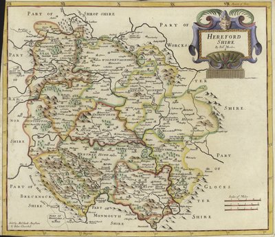 Map of Hertfordshire by Robert Morden