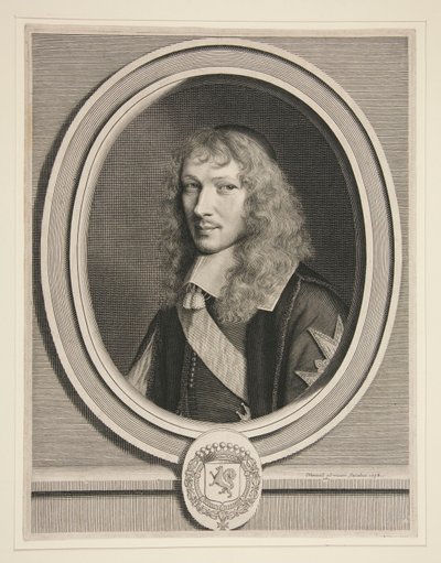 Basile Fouquet, Abbot of Barbeaux and of Rigny, Chancellor in the King by Robert Nanteuil