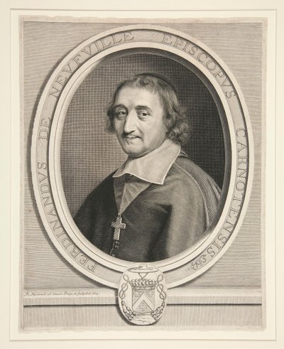 Ferdinand de Neufville, Bishop of Chartres (1608-1678) by Robert Nanteuil