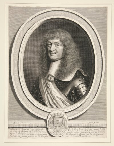 Francois de Bonne, Marshal of Créquy, Duke of Lesdiguières (1624-1687) by Robert Nanteuil
