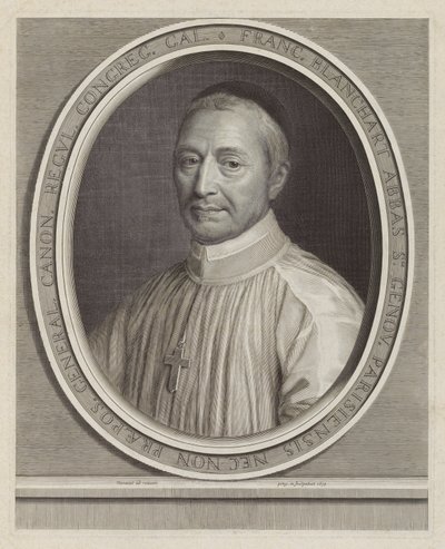 François Blanchart, Abbot of Sainte-Geneviève by Robert Nanteuil