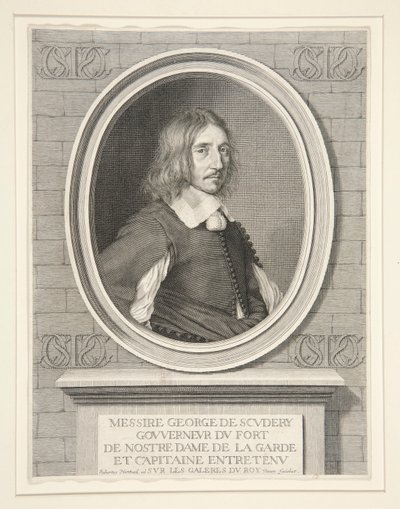 Georges de Scudéry, Author, Member of the Academy (1601-1668) by Robert Nanteuil