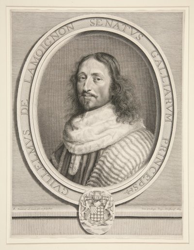 Guillaume de Lamoignon, First President of the Parliament of Paris by Robert Nanteuil