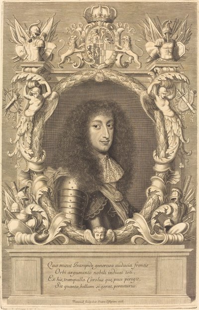 Charles-Emmanuel, Duke of Savoy by Robert Nanteuil after Justus van Verus