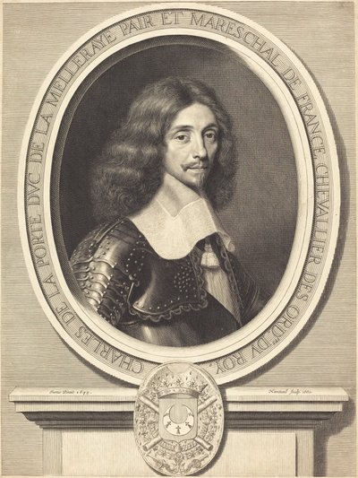 Marshal de La Meilleraye by Robert Nanteuil after Justus van Verus